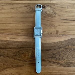 Juicy Couture white leather watch